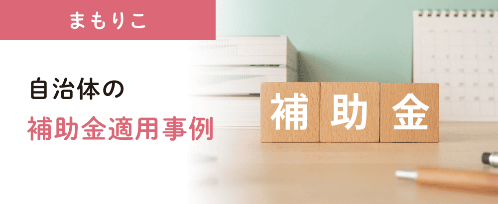 まもりこ 自治体の補助金適用事例